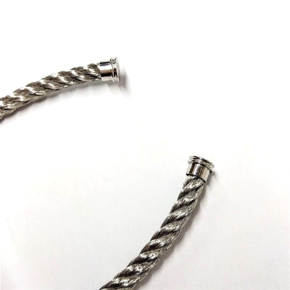 フレッド FRED フォース10 ケーブル LM ラージモデル ブレスレット 17 SSg シルバー スチールケーブル