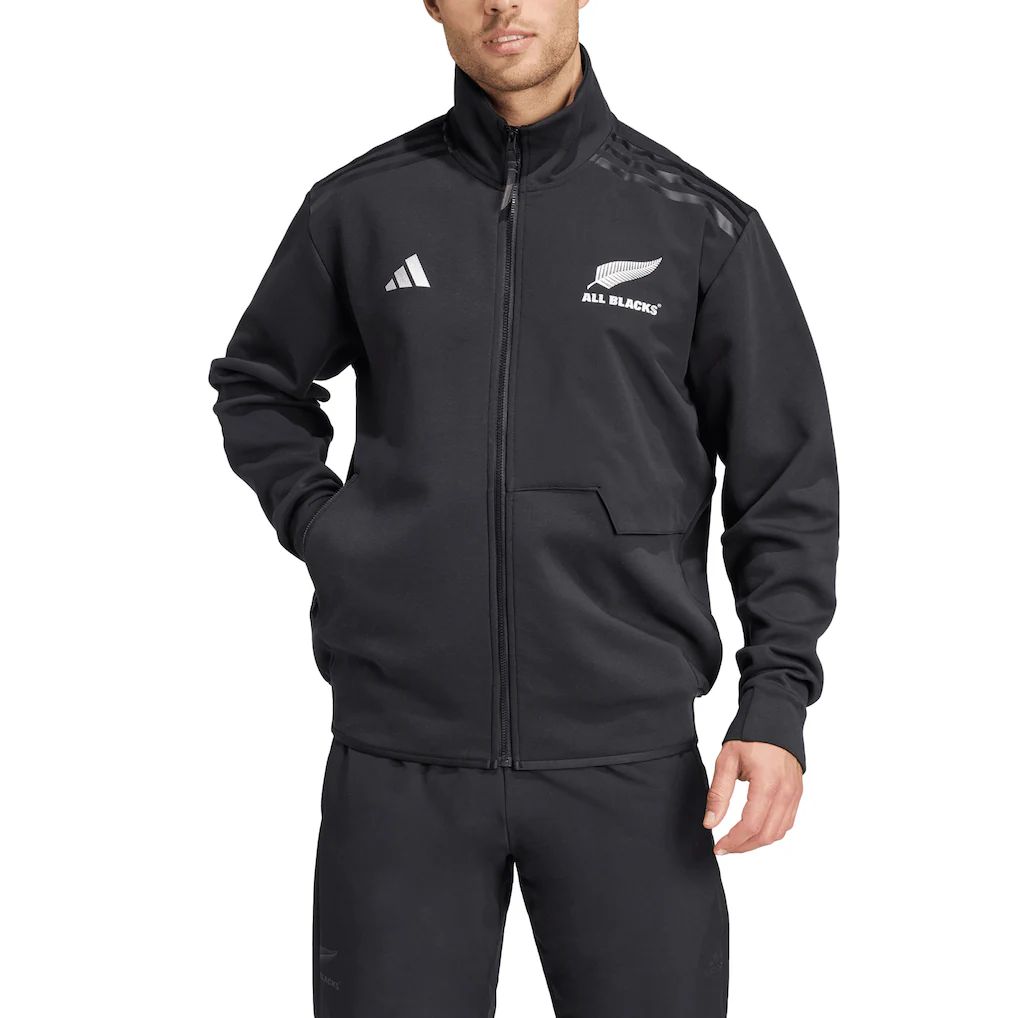 アディダス ラグビー ニュージーランド代表 オールブラックス アンセム ジャケット 黒 ブラック 公式モデル 日本未発売