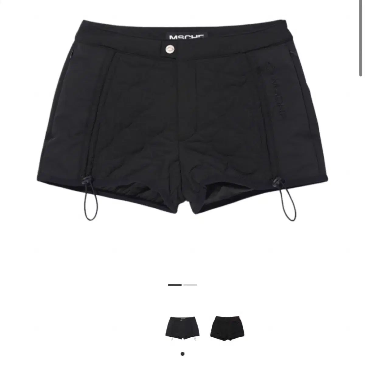 ミスチーフ キルト ショーツ ブラック