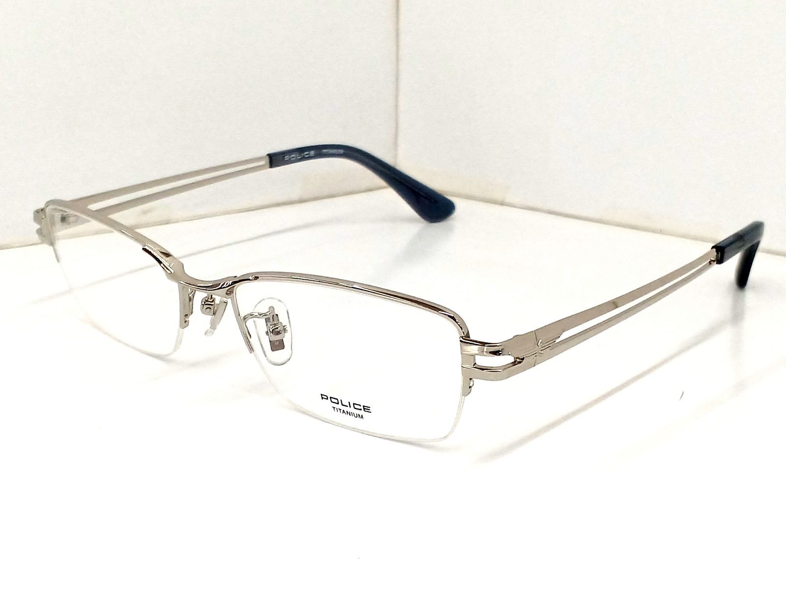 POLICE ポリス メガネフレーム VPLR33J ナイロール シルバー系 ケース付