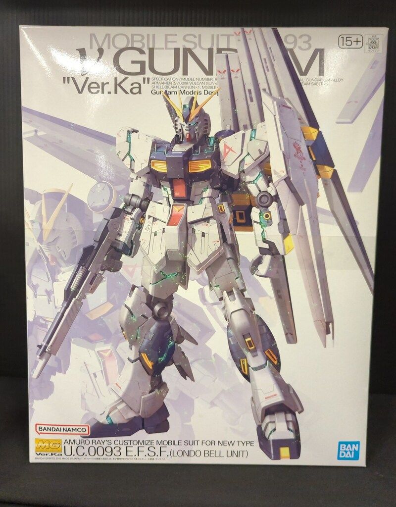 BANDAI SPIRITS MG 1/100 バンダイナムコ版 νガンダム Ver.Ka 15+表記