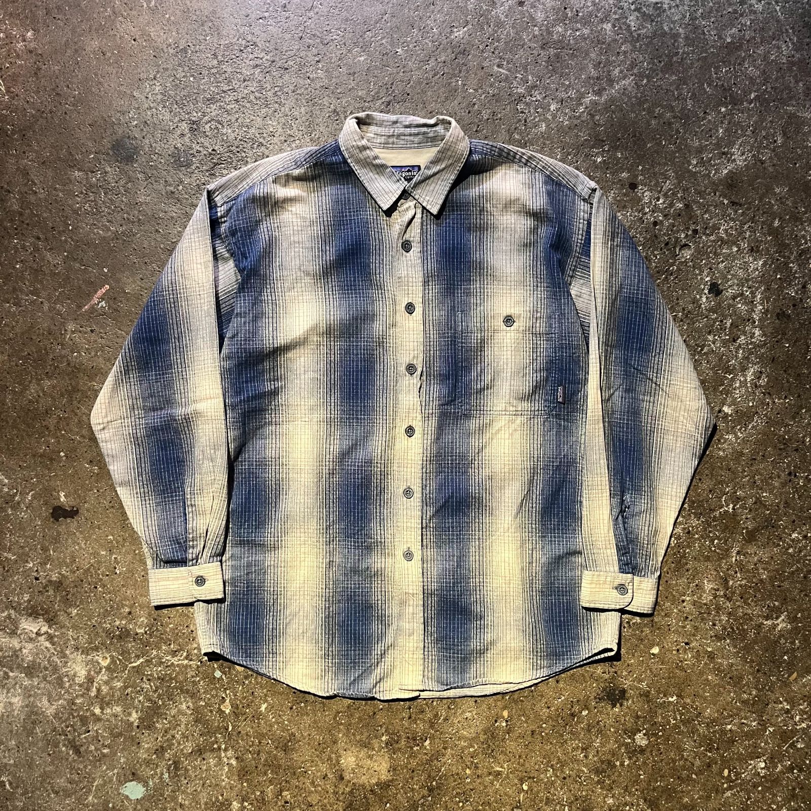 Patagonia 90s ヤーンダイワークシャツ オンブレチェック L パタゴニア