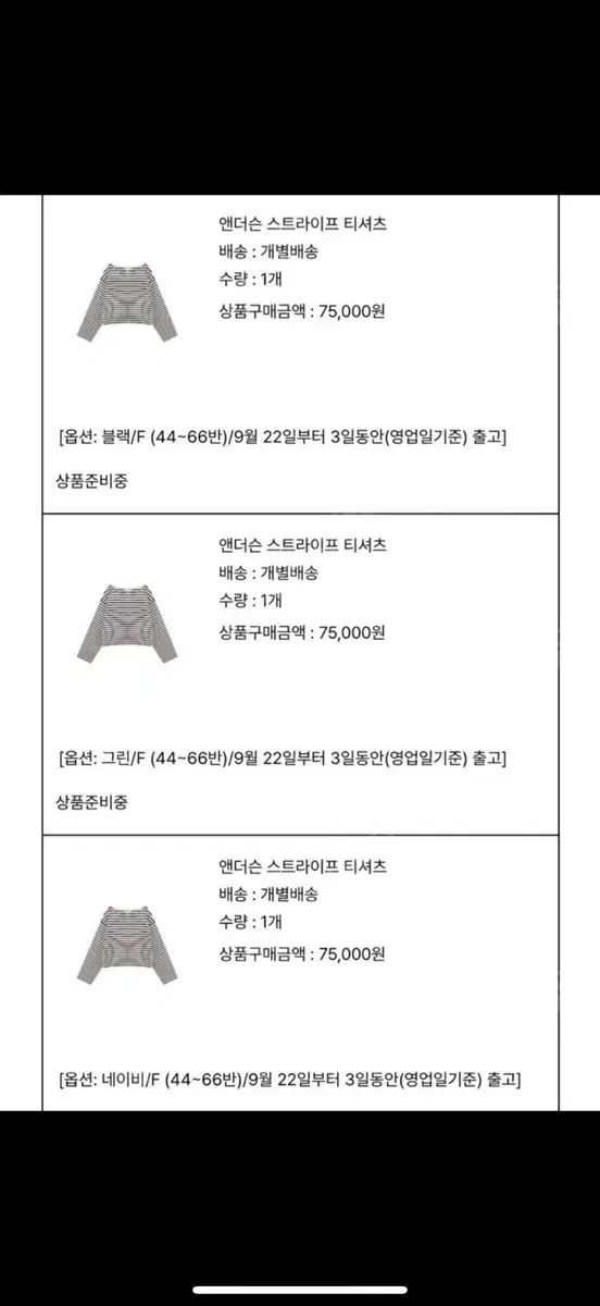 ストライプTシャツ