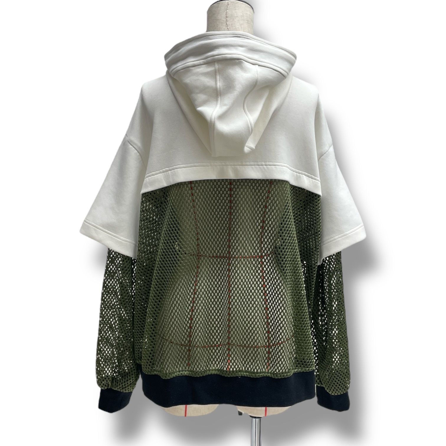 Risley リズレー レイヤードパーカー ジップアップパーカー レイヤード