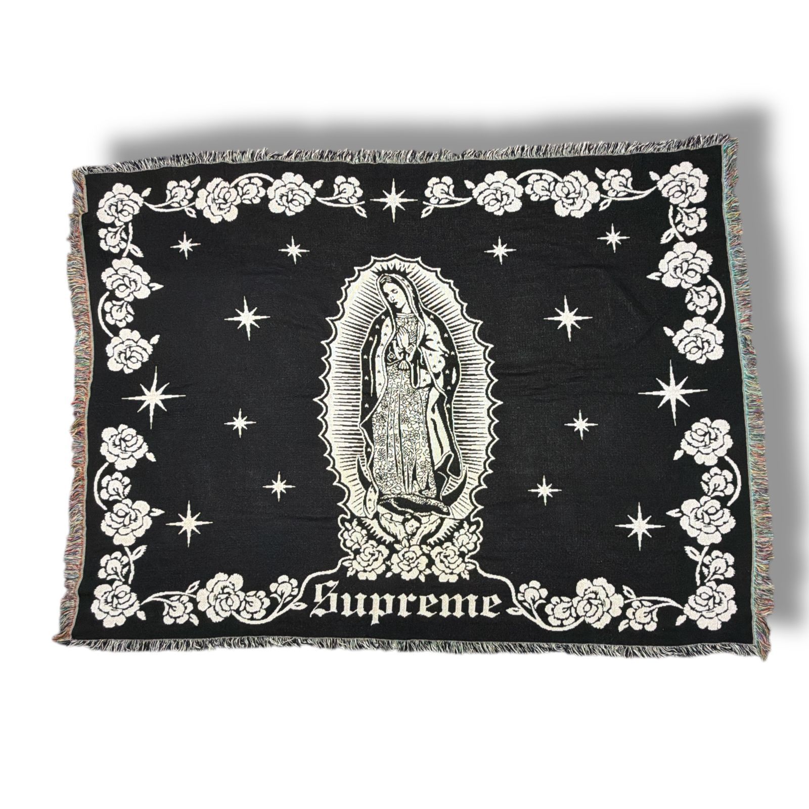 Supreme 18AW Virgin Mary Blanket 聖母マリア ブランケット ストール ラグ シュプリーム ブラック系 O S 330M04