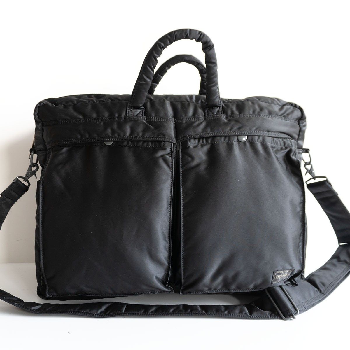 PORTER タンカー 2室 2WAY ショルダー バッグ ポーター ナイロン ブラック TANKER BAG 25101062