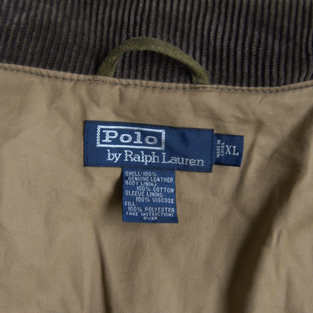 ビッグサイズ】POLO RALPH LAUREN【スウェードレザー キルティング