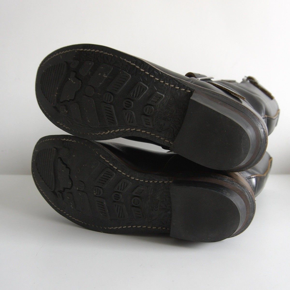 茶芯 REDWING 9268 エンジニアブーツ US 9.5 D 縦羽根タグ レッドウィング ブラック