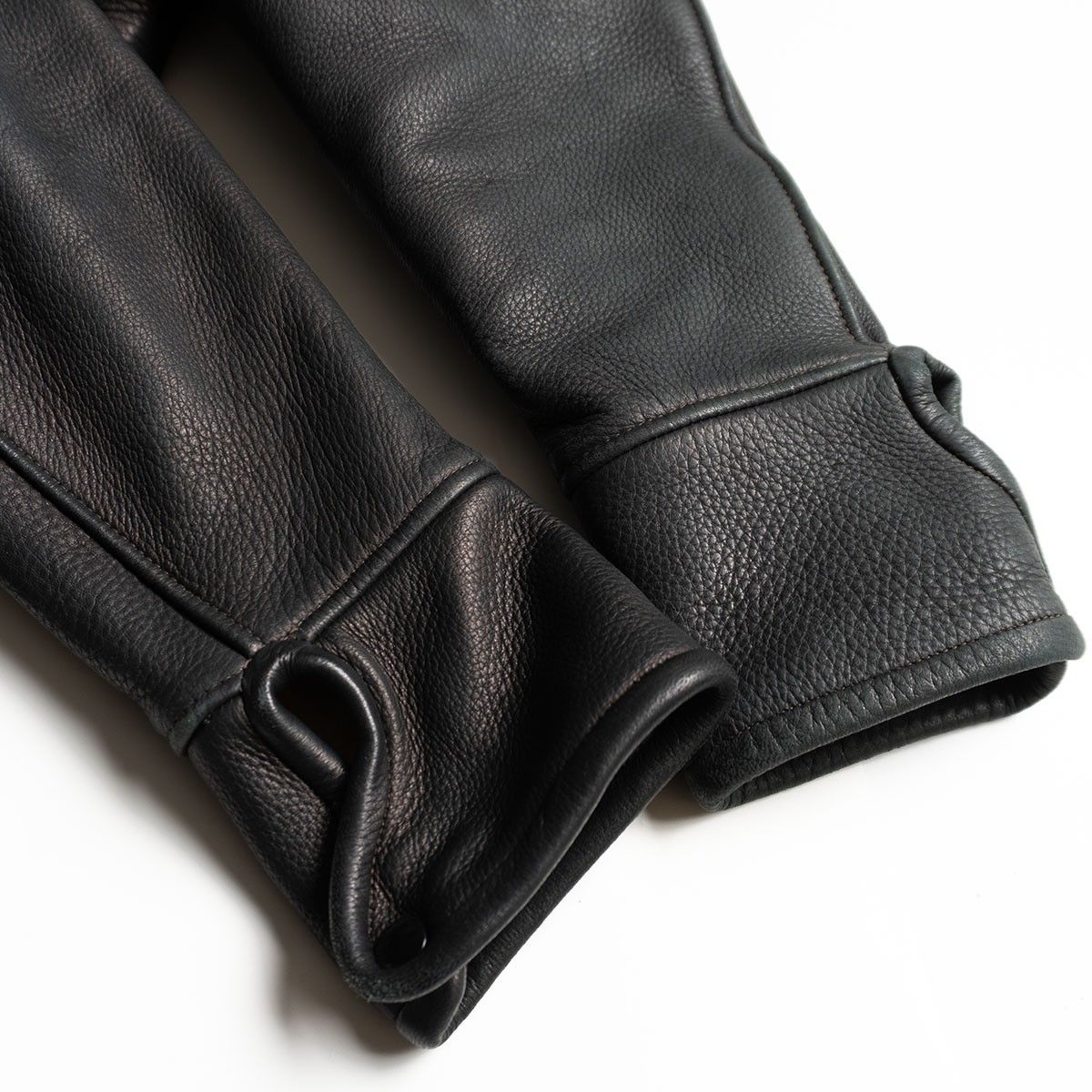 雰囲気抜群】Hellers Cafe【ディアスキン レザー カーコート】36