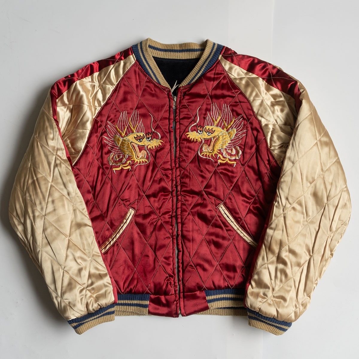 雰囲気抜群】TAILOR TOYO【TT10496/ 別珍 リバーシブル スカジャン】M  