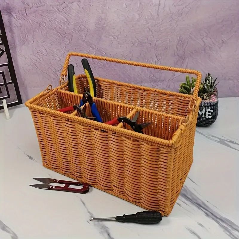 ラタンの収納ボックス】籐家具 昭和レトロ 北欧 ヴィンテージ