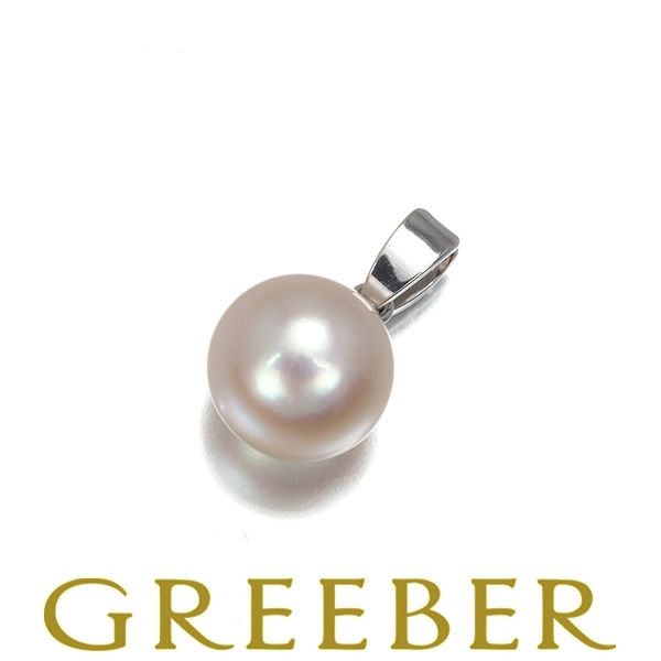 ミキモト ペンダントトップ パール 真珠 8.4mm 一粒 K18WG 180414