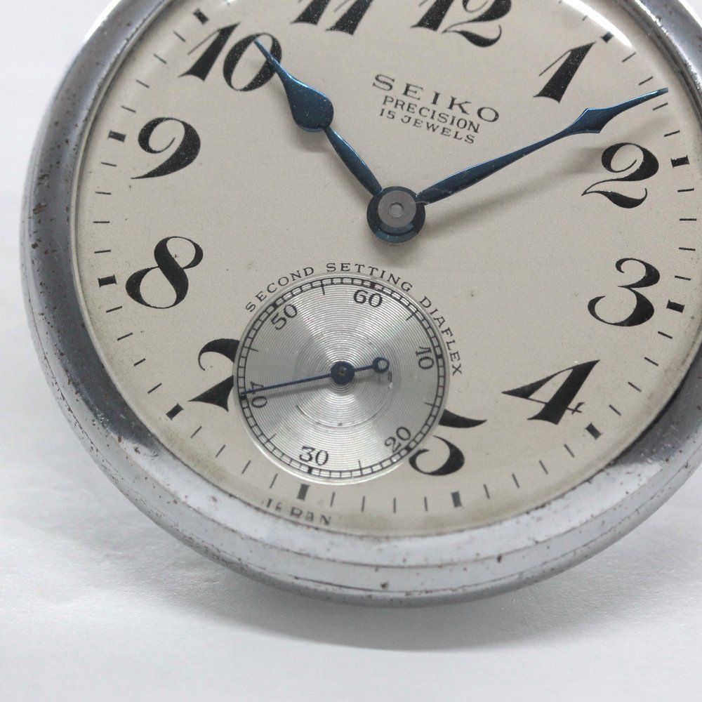 国鉄19セイコープレジョン15jewels 手巻き懐中時計　中古稼働ジャンク品 国鉄19セイコープレジョン15jewels 手巻き懐中時計 中古稼働ジャンク品