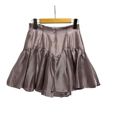 スナイデル SNIDEL ミニスカート プリーツ 無地 オーガンジー SWFP244211 0 ピンク