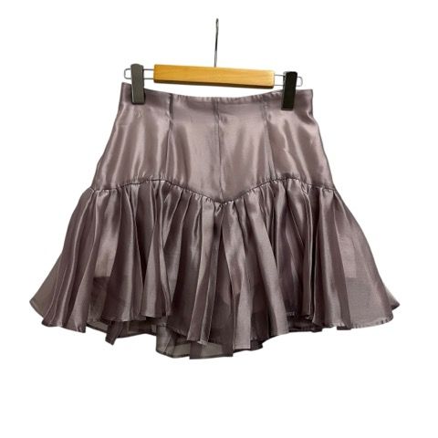 スナイデル SNIDEL ミニスカート プリーツ 無地 オーガンジー SWFP244211 0 ピンク