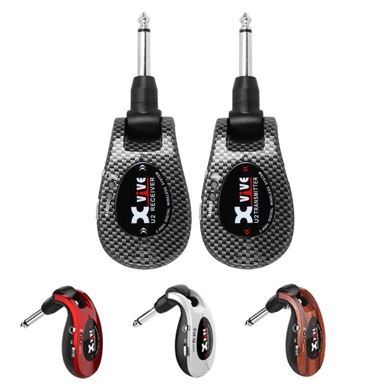 XVIVE エックスバイブ XV-U2 ギター ワイヤレスシステム デジタル ワイヤレスシステム ワイヤレス 送受信機 充電式 30m伝送距離 エレキギター ベース 対応 ライブ用 練習セット