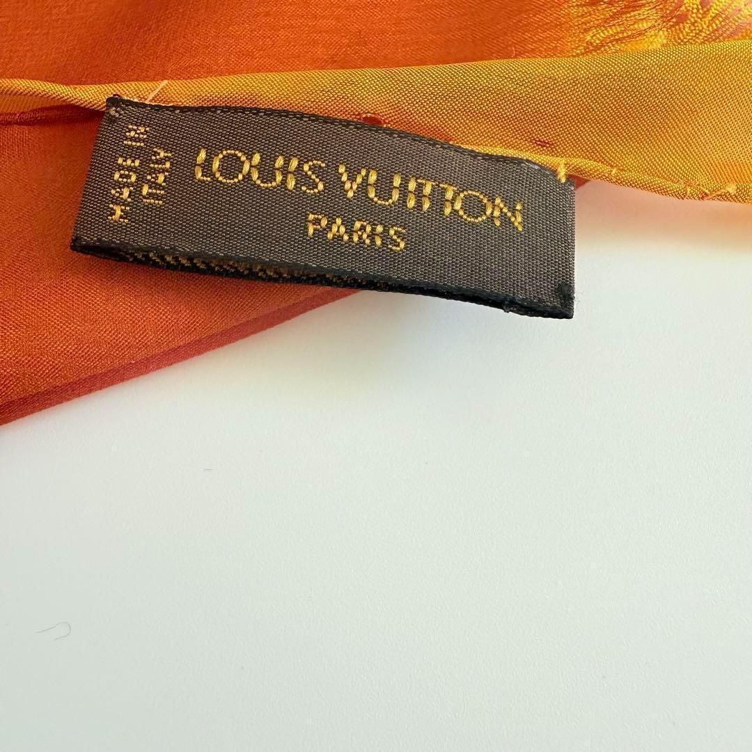 美品 ルイヴィトン シルク100% ストール ブランド ロゴ モノグラム