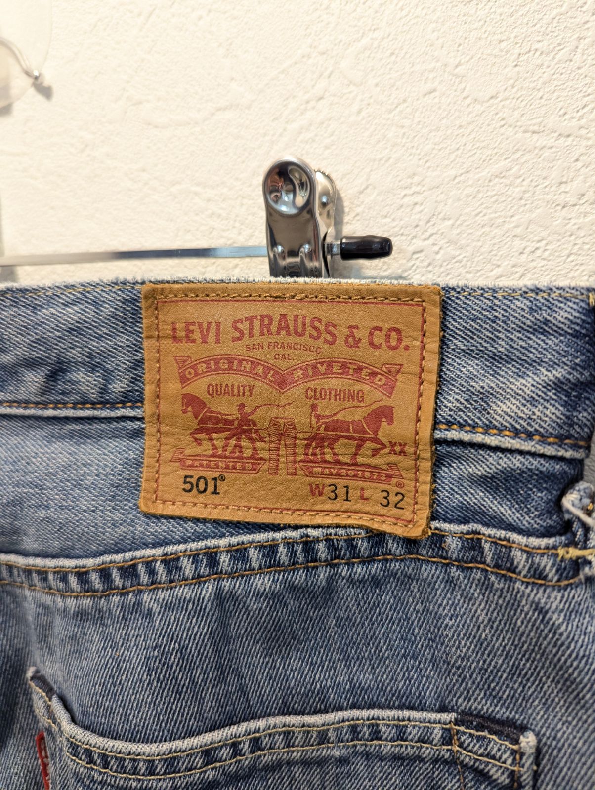 希少 USA製 リーバイス 501 ホワイトオーク コーンデニム W31 L32 501