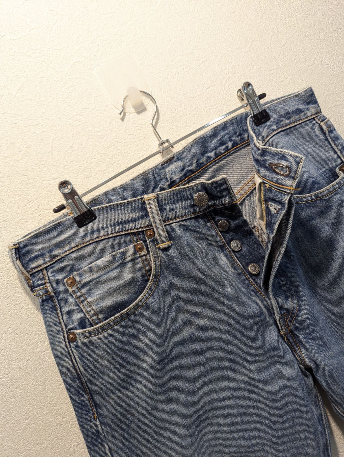 美品 USA製 Levi's リーバイス 501 デニム デニムパンツ WHITE