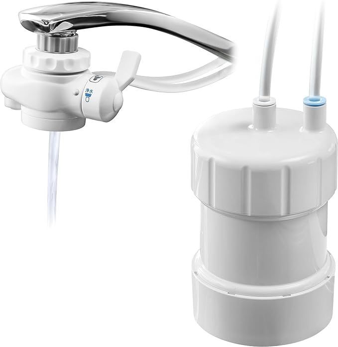 浄水器GOQURIA ホワイト 2年間カートリッジ交換不要 20物質除去 PFAS PFOS PFOA 除去 キッツマイクロフィルター