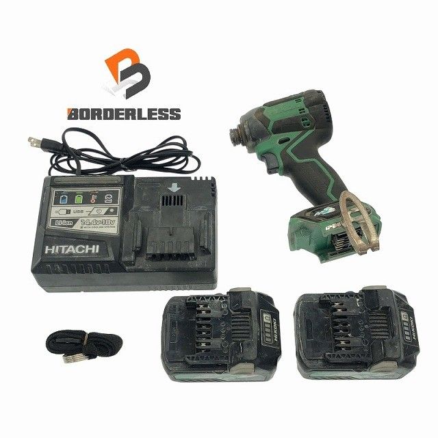 品 HiKOKI ハイコーキ 36V コードレスインパクトドライバー WH36DC バッテリ2個 BSL36A18 充電器付 締付け 115962115962