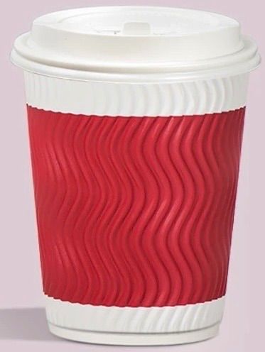 8オンス二重断熱紙 蓋付きカップ