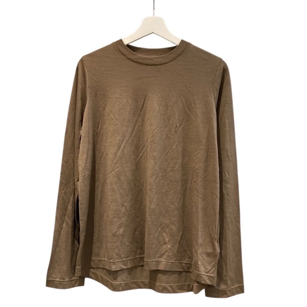 Deuxieme Classe ドゥーズィエムクラス Primewool jersey Tシャツ ウール 長袖 オールシーズンで使える優れたウール素材 ブラウン系 サイズ記載なし レディース 冬 ゴーゴー古着マルイ草加店2324