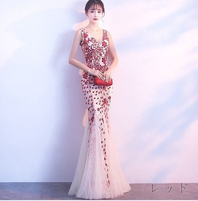 発表会 女優 イベント ドレス 9号 M OPN1106