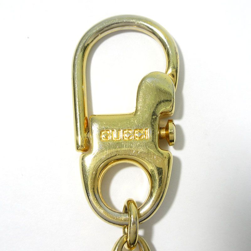  GUCCI グッチ OLD キーホルダー インターロッキングG ゴールド 135 キーホルダー キーリング 小物