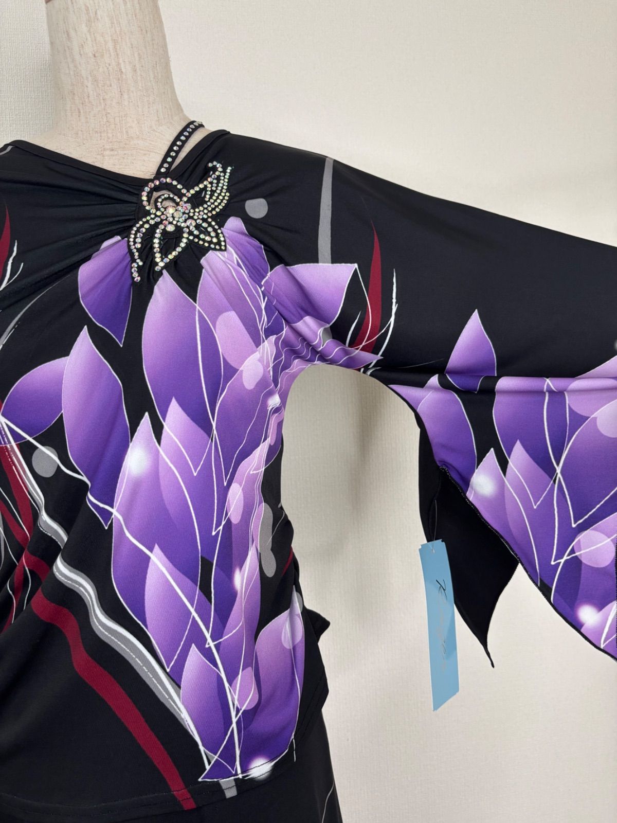 社交ダンス ブラック×パープル系