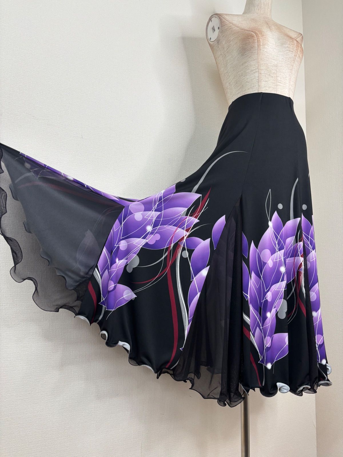 社交ダンス ブラック×パープル系