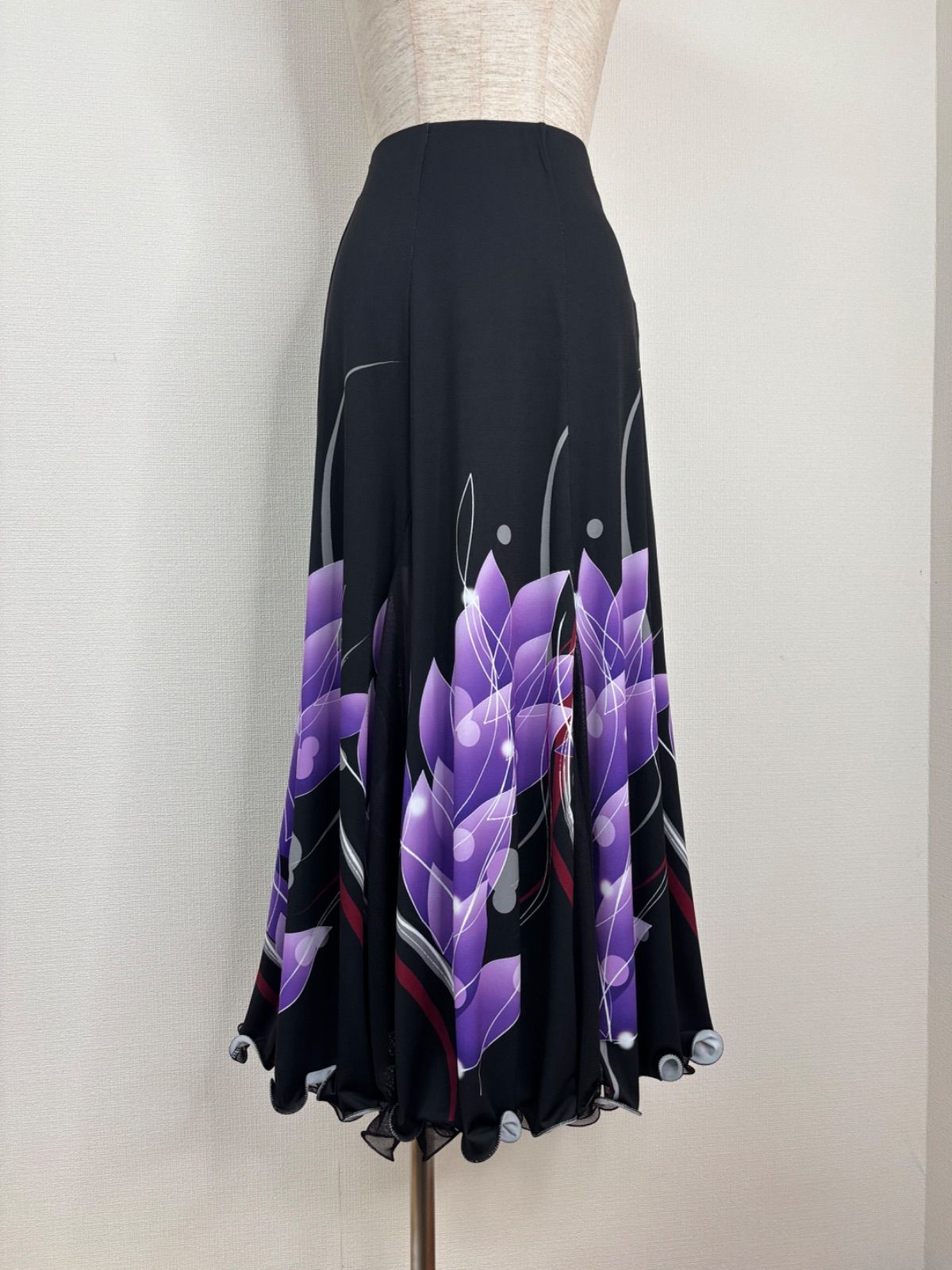 ブラック×パープル系 着物意識デザイン