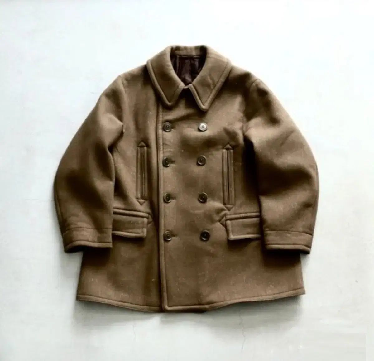 36サイズ KAPTAIN SUNSHINE キャプテンサンシャイン ピーコート ローデングリーン