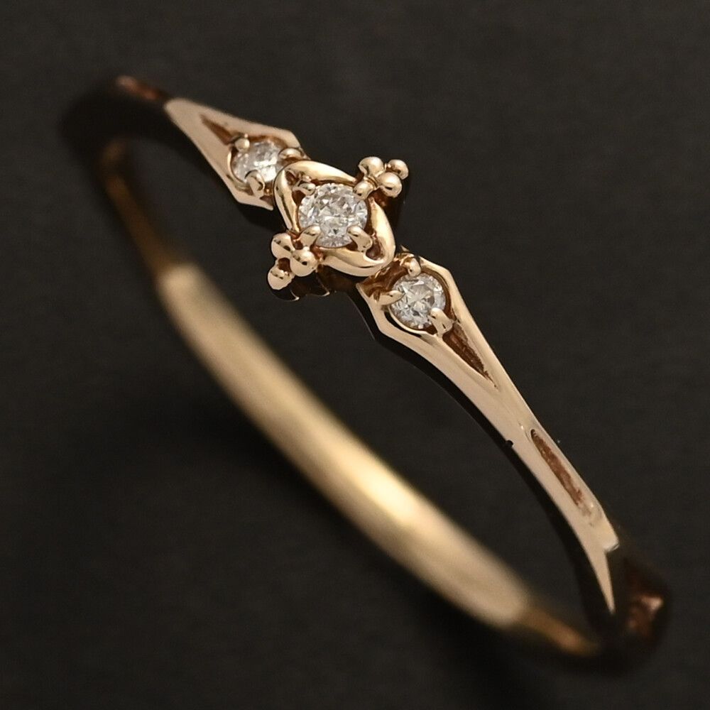 □agete アガット ダイヤモンド0.03 K10 リング □agete アガット ダイヤモンド0.03 K10 リング K10ダイヤモンドリング