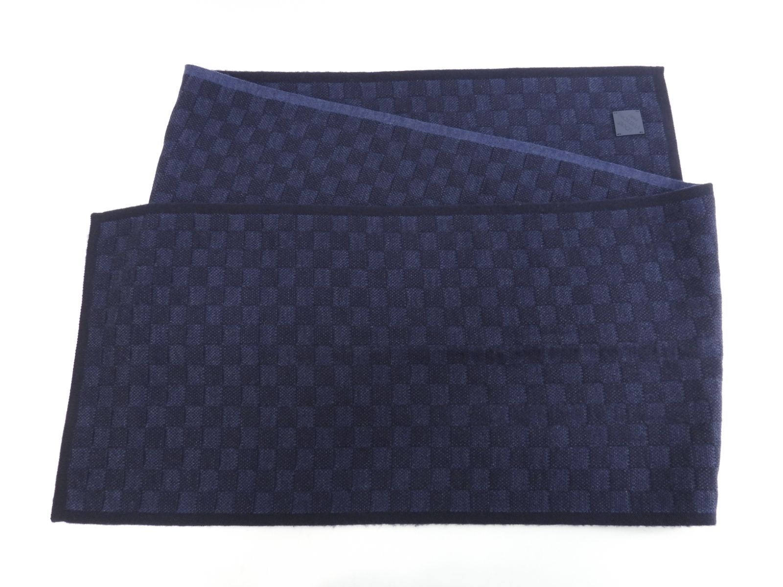 ルイヴィトン マフラー ウール ダミエ紺青 メンズ ネックウォーマー 7
