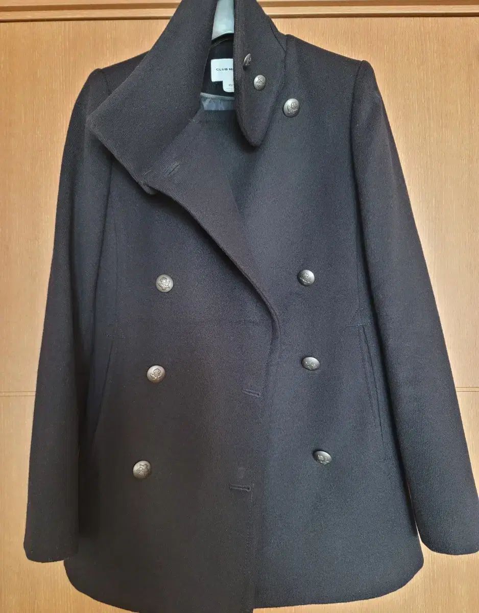 クラブモナコ ウール100 ピーコート レディース アウター ハーフコート ダークネイビー