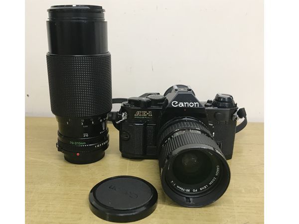Canon キャノン AE-1 PROGRAM ボディ FD 35-70mm 1 4 FD 70-210mm 1 4 レンズ２点 カメラ ジャンク
