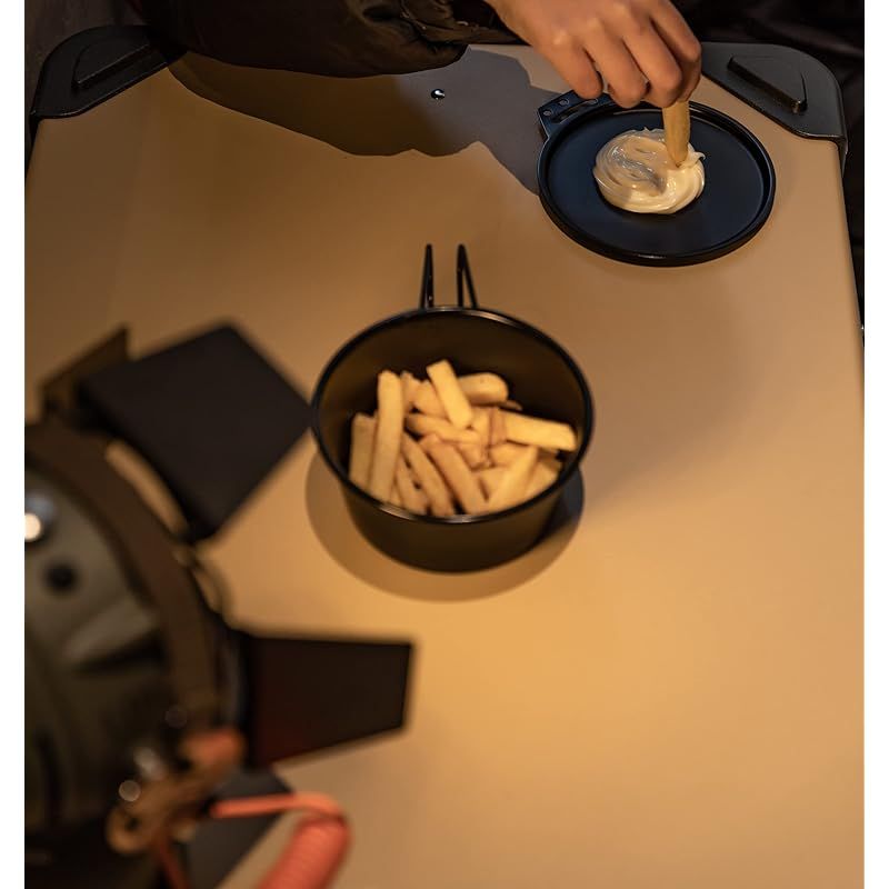 キャンピングムーン CAMPING MOON キャンプ用 コップ ステンレス シェラカップ 黒 深型 黒シェラ 360ml 4点セット BKS-360-4P 1 OLIVEOS_COM_TR