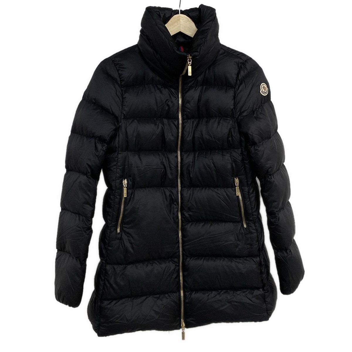 MONCLER モンクレール ダウンコート サイズ0 XS レディース TORCY トルシー 黒 長袖 ジップアップ DOUDOUNE LEGERE 冬