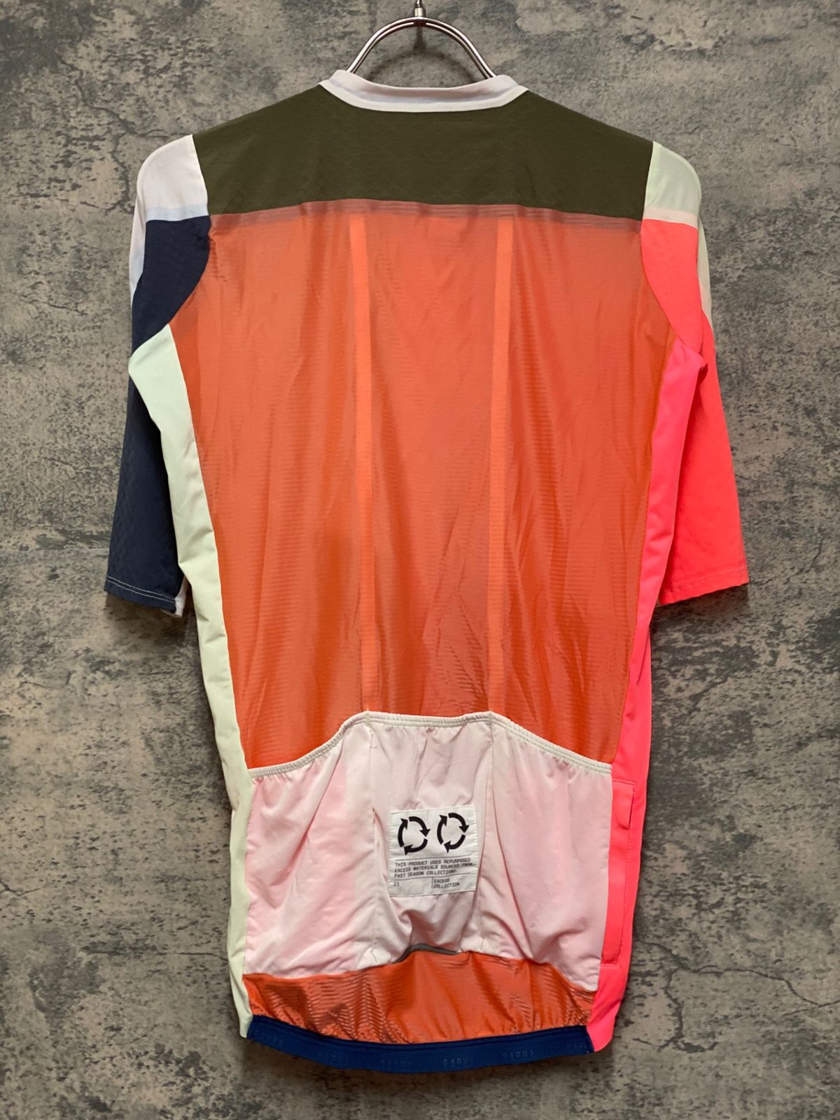 JM529 ラファ Rapha EF GIRO PRO TEAM AERO JERSEY Ⅱ 半袖 サイクルジャージ 総柄 M