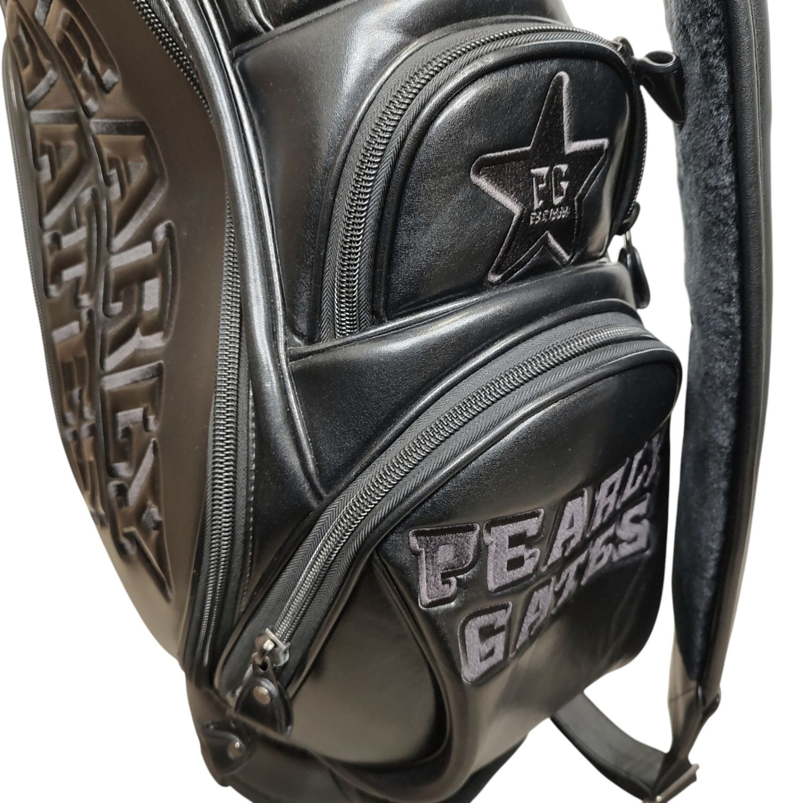 PEARLY GATES パーリーゲイツ ゴルフ キャディーバッグ オールブラック