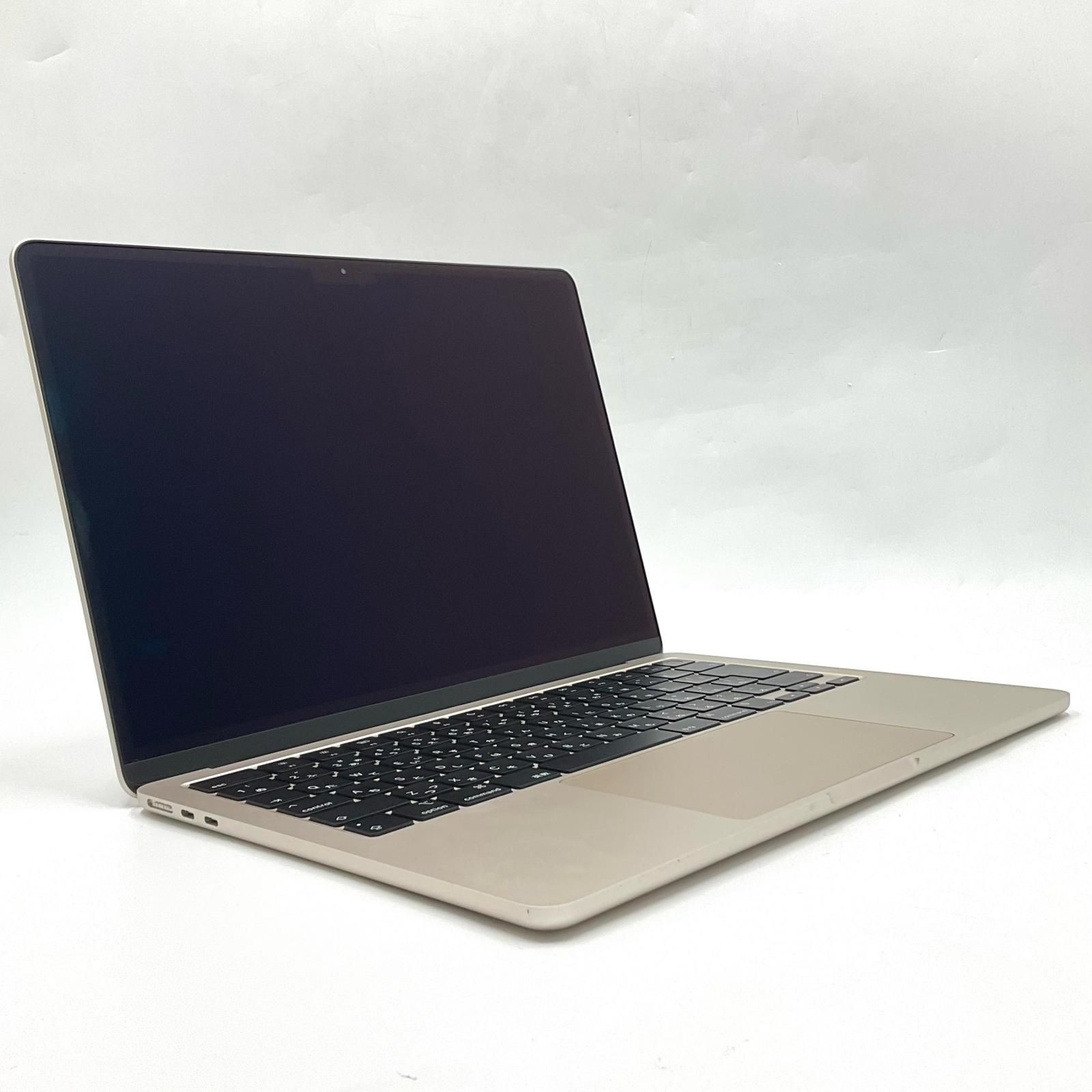 Apple MacBook Air 13インチ 2025 Apple M2 8GB SSD 256GB スターライト 93 動作 済 全額返金保証 最速発送