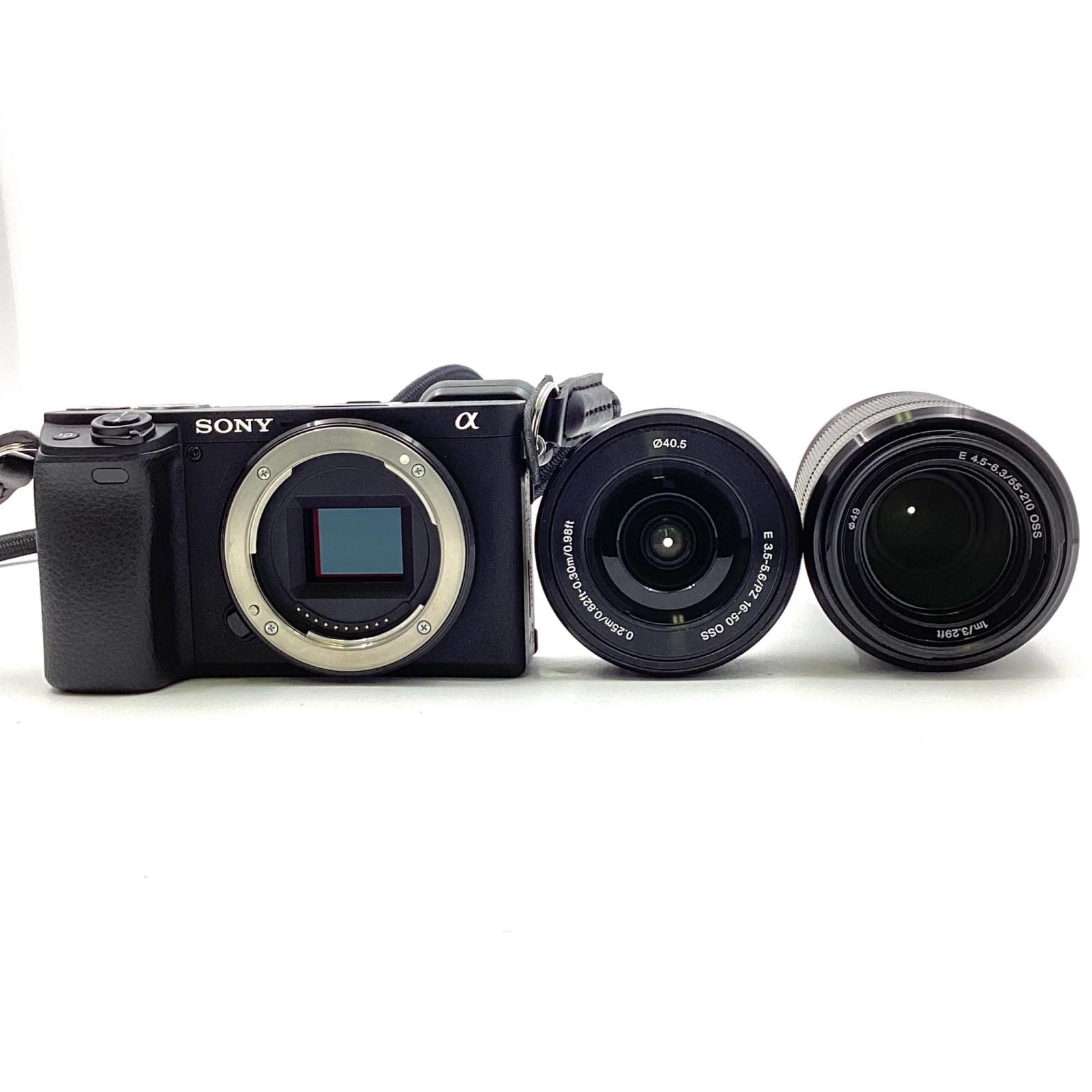 全額返金保証 最速発送 Sony デジタル一眼 α6400 ILCE-6400Y ダブルズームレンズキット ブラック 動作 済