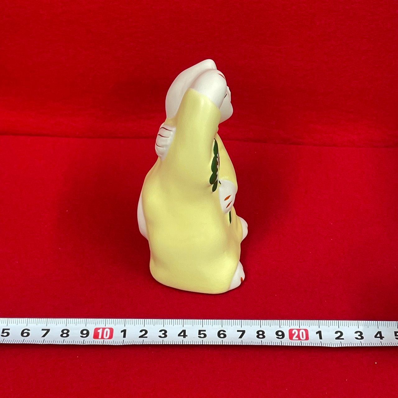 工房輪葉葉 天使のまねき猫 陶器製 置物 N-9