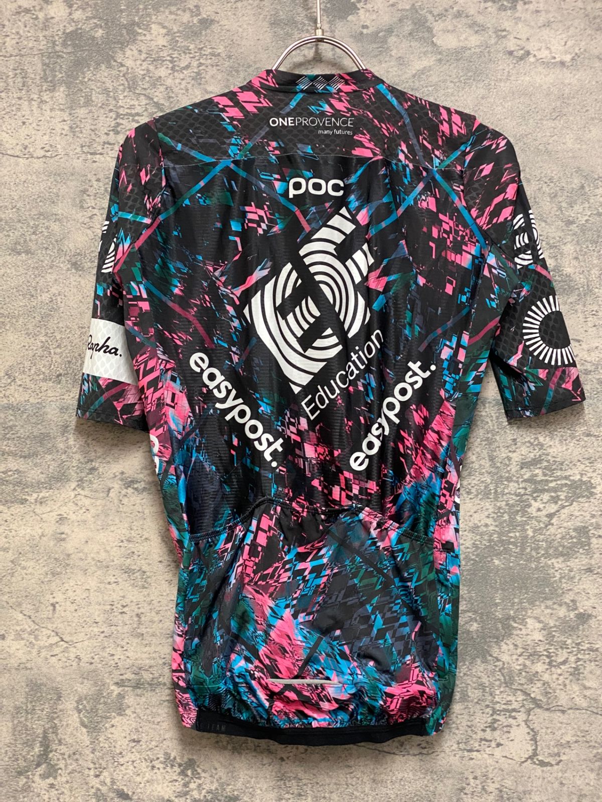 JM638 ラファ Rapha EF EDUCATION FIRST PRO TEAM AERO JERSEY GIRO 半袖 サイクルジャージ 総柄 M