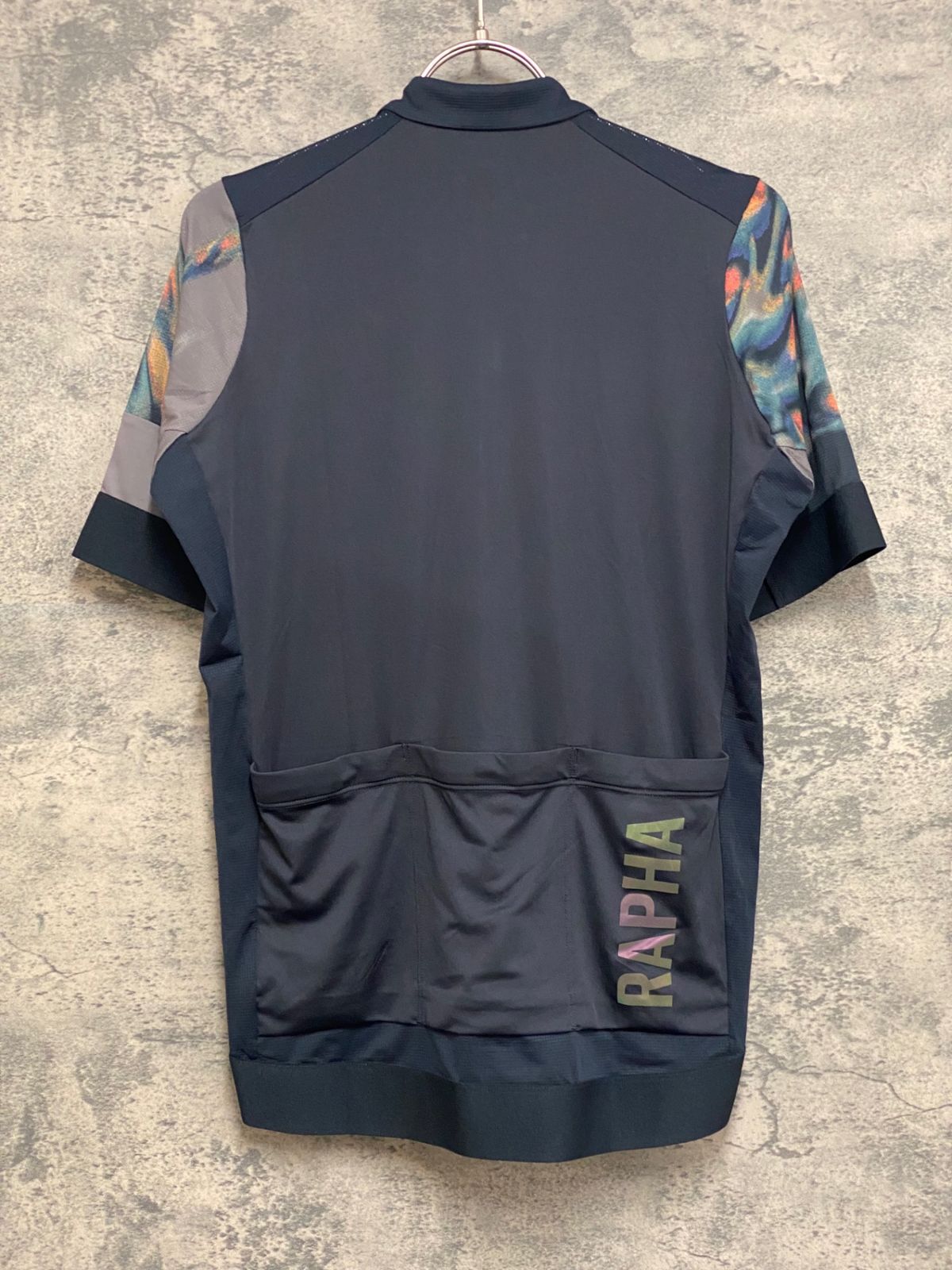 JM648 ラファ Rapha PRO TEAM TRAINING JERSEY RACE PRINT PACK 半袖 サイクルジャージ 黒 M