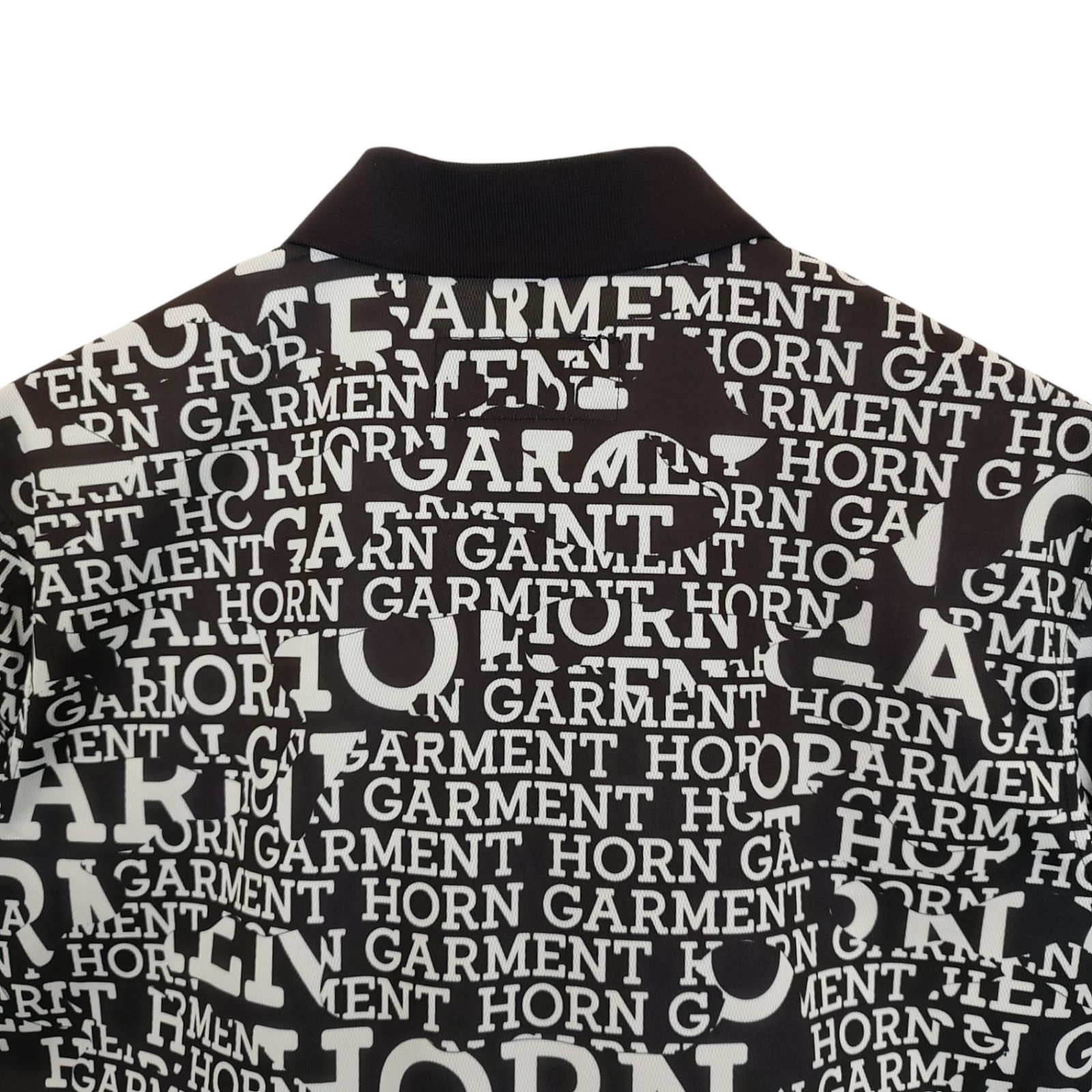 HORN GARMENT ホーンガーメント ゴルフ 総柄 半袖 ポロシャツ HHM-2A