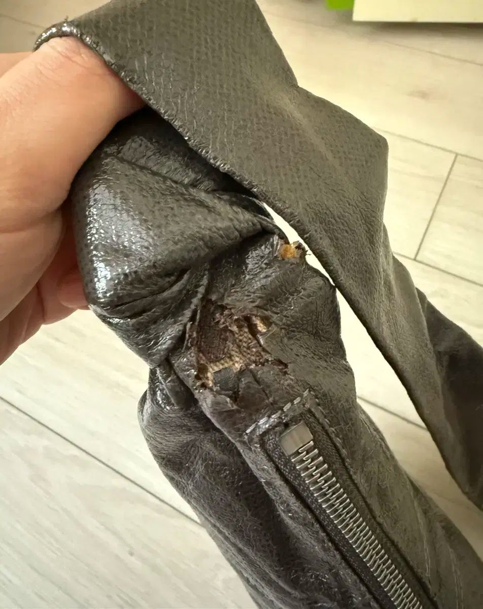 ルメール 범백 コーテッド リネン グレー