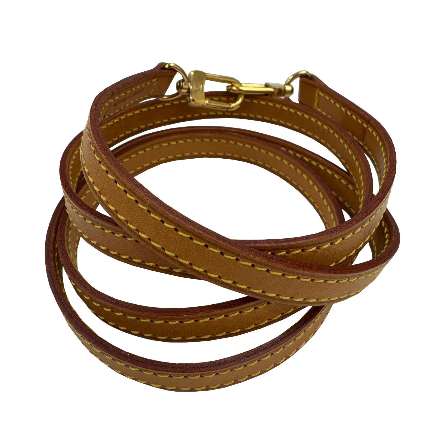 LOUIS VUITTON ルイヴィトン ショルダーストラップ ヌメ革 レザー ナチュラル 斜め掛け レディース メンズ ユニセックス ゴールド金具 ブランドギャラリー心斎橋店