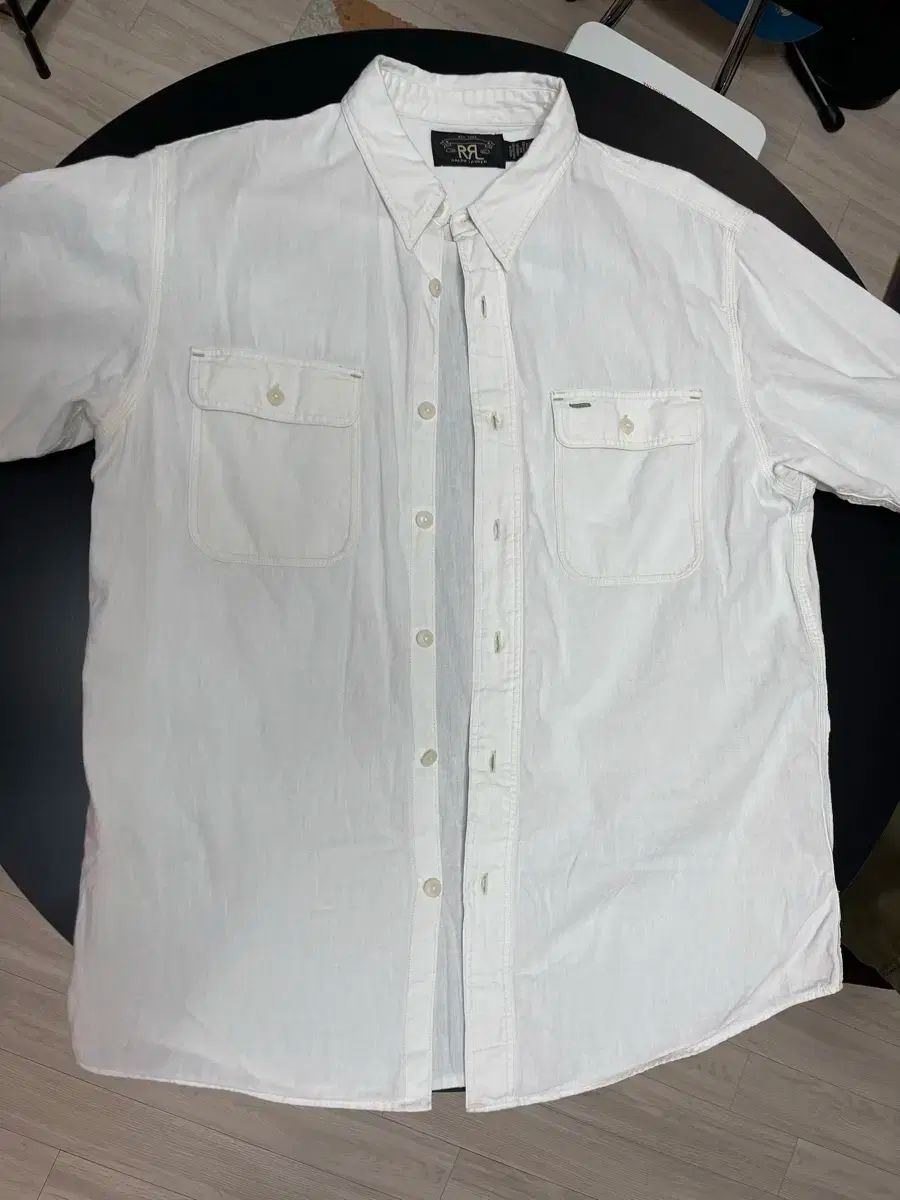 RRL セルビッジ ディテール ウーブン ワークシャツ m